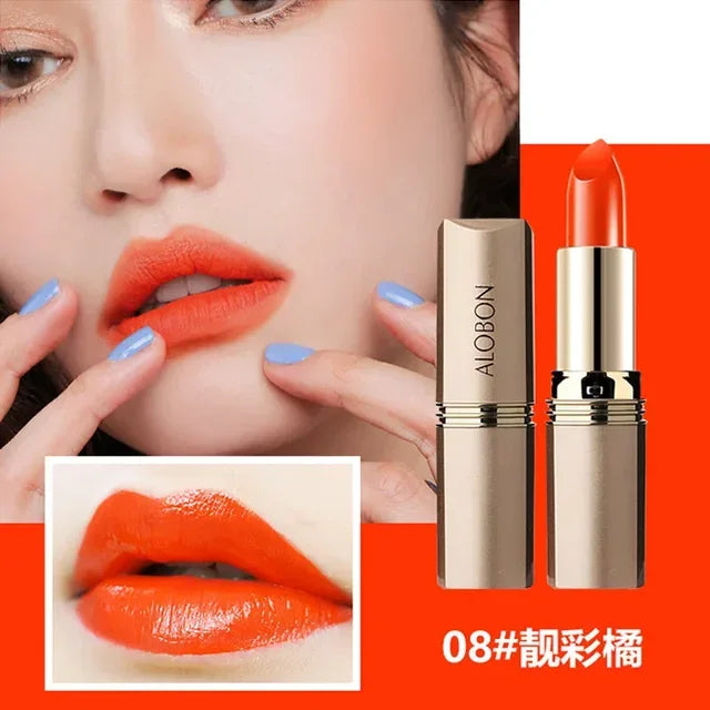 Makeup Matte Lipstick Waterproof 24 Hours Long Lasting Red Lipsticks Resistant Rose Lip Tint Velvet Women Non-Stick Cup Cosmetic