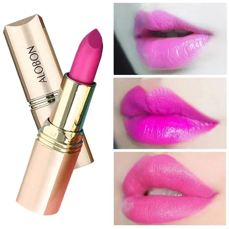 Makeup Matte Lipstick Waterproof 24 Hours Long Lasting Red Lipsticks Resistant Rose Lip Tint Velvet Women Non-Stick Cup Cosmetic