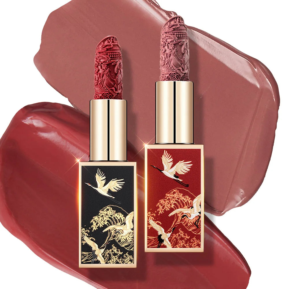 CATKIN Matte Lipstick 2PCS Set Long Lasting for 24H，Lightweight Soft and Ultra Hydrating Lipsticks Infused with Vitamin E